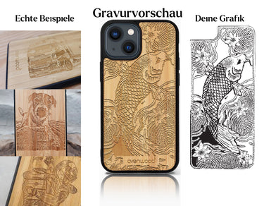INDIVIDUELL iPhone 13 Mini Bambus-Kunststoff